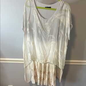 Lola silk Boho Asymmetrical Mini Dress